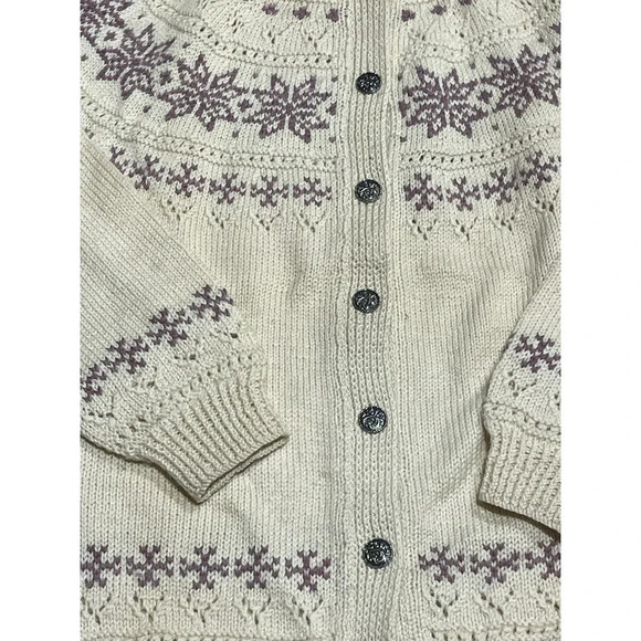 Dale of Norway Women's Sweater Cardigan Fair Isle New Wool Vintage Size 42 M/L - Picture 7 of 12